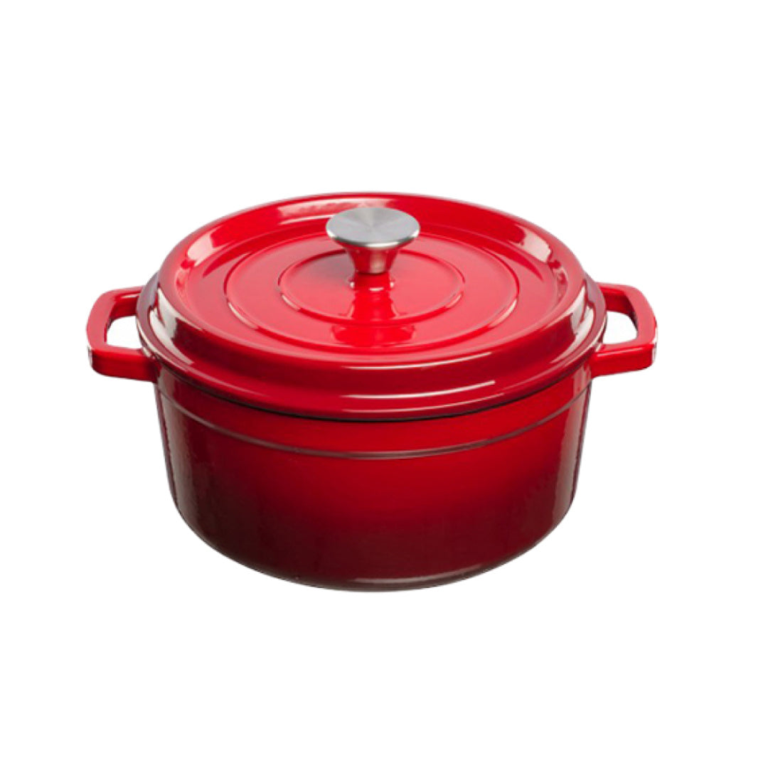 Grand Feu - Geëmailleerde gietijzeren braadpan - 4,7 ltr. - rood