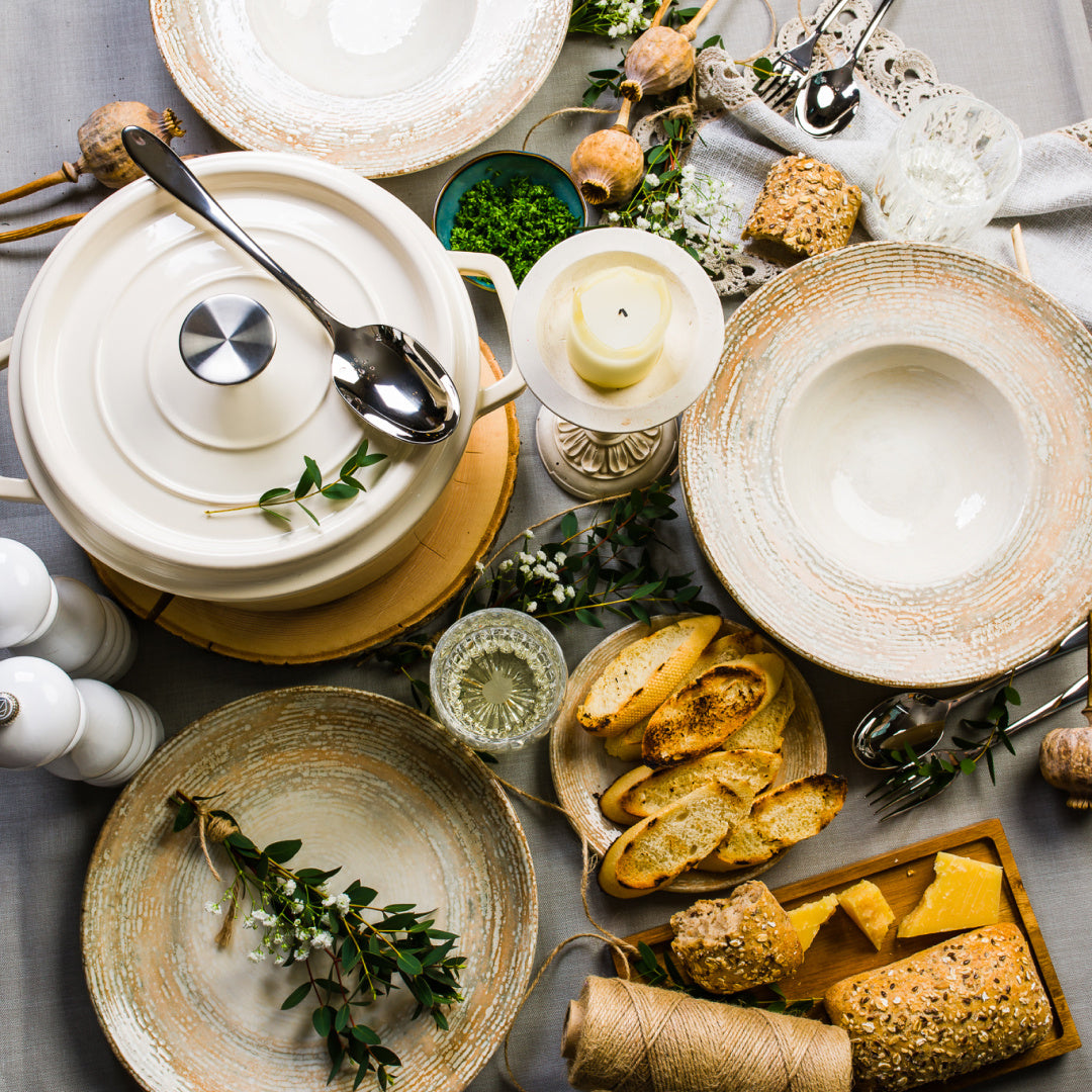 Grand Feu - Geëmailleerde gietijzeren braadpan - 4,7 ltr. - wit