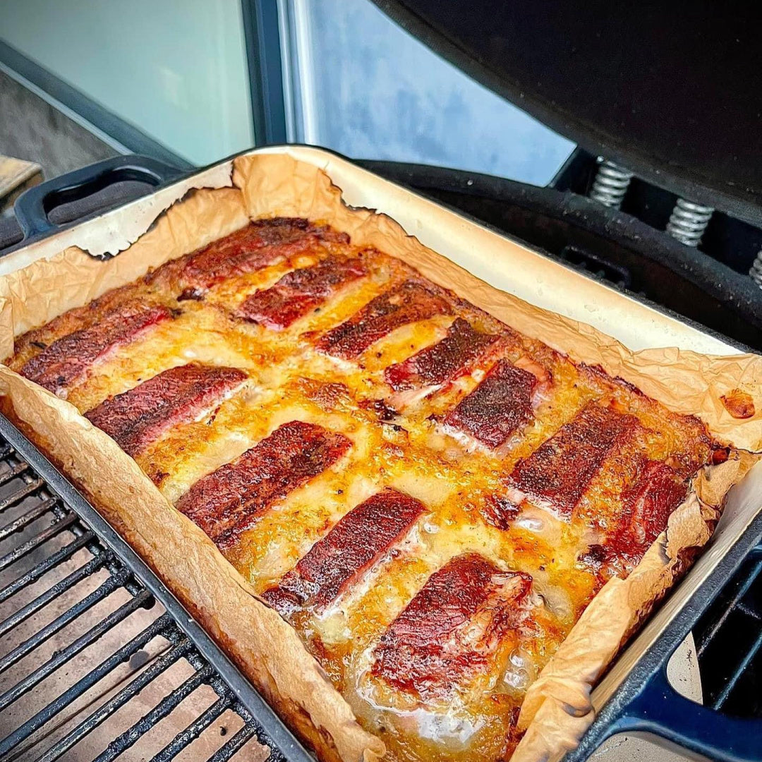 Grand Feu - Geëmailleerde gietijzeren ovenschaal - 3,2 ltr. - blauw