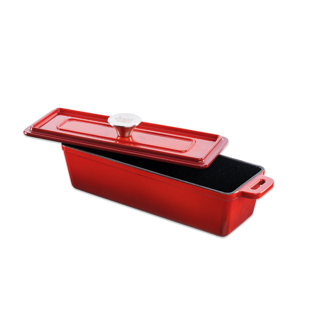 Grand Feu - Geëmailleerde gietijzeren bakvorm - 1,7 l - rood