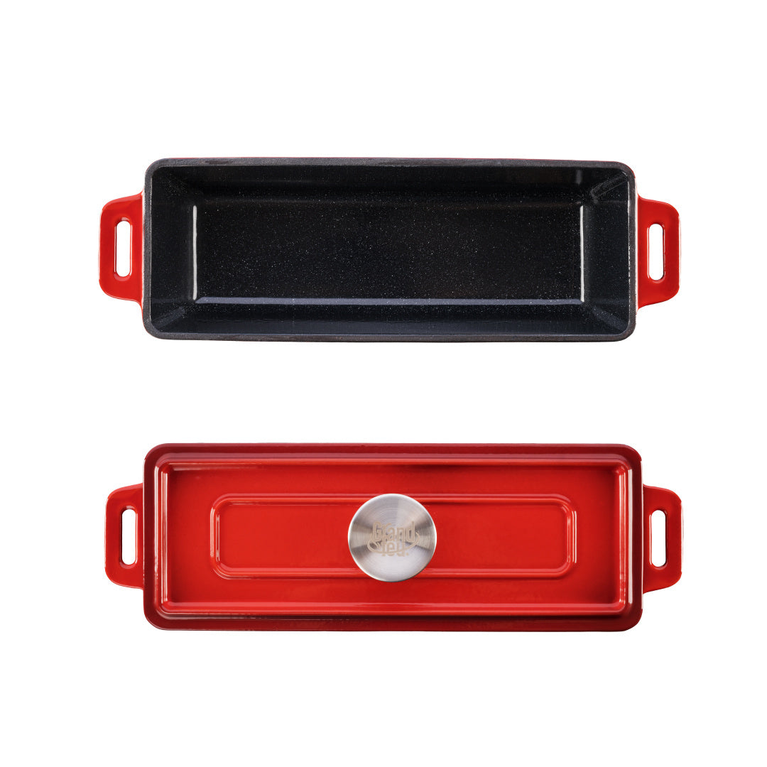 Grand Feu - Geëmailleerde gietijzeren bakvorm - 1,7 l - rood