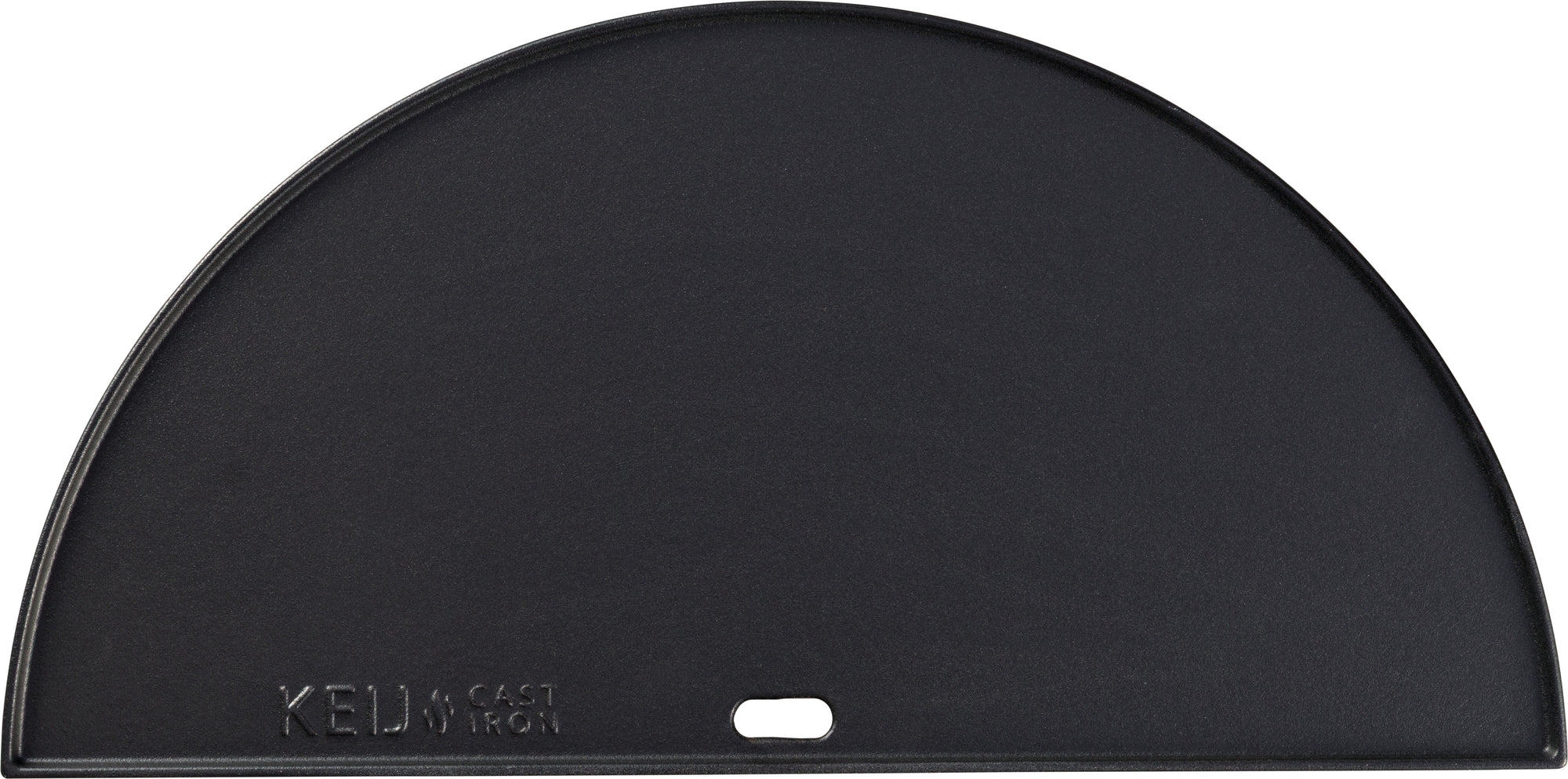Gietijzeren plaat - half rond - Large - 46,5 cm - geëmailleerd