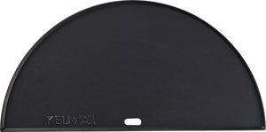 Gietijzeren plaat - half rond - Large - 46,5 cm - geëmailleerd