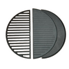 Set half grillrooster en grillplaat -gietijzer - L - 42,5 cm