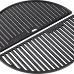 Set half grillrooster en grillplaat - gietijzer - Large - 46,5 cm -  geëmailleerd