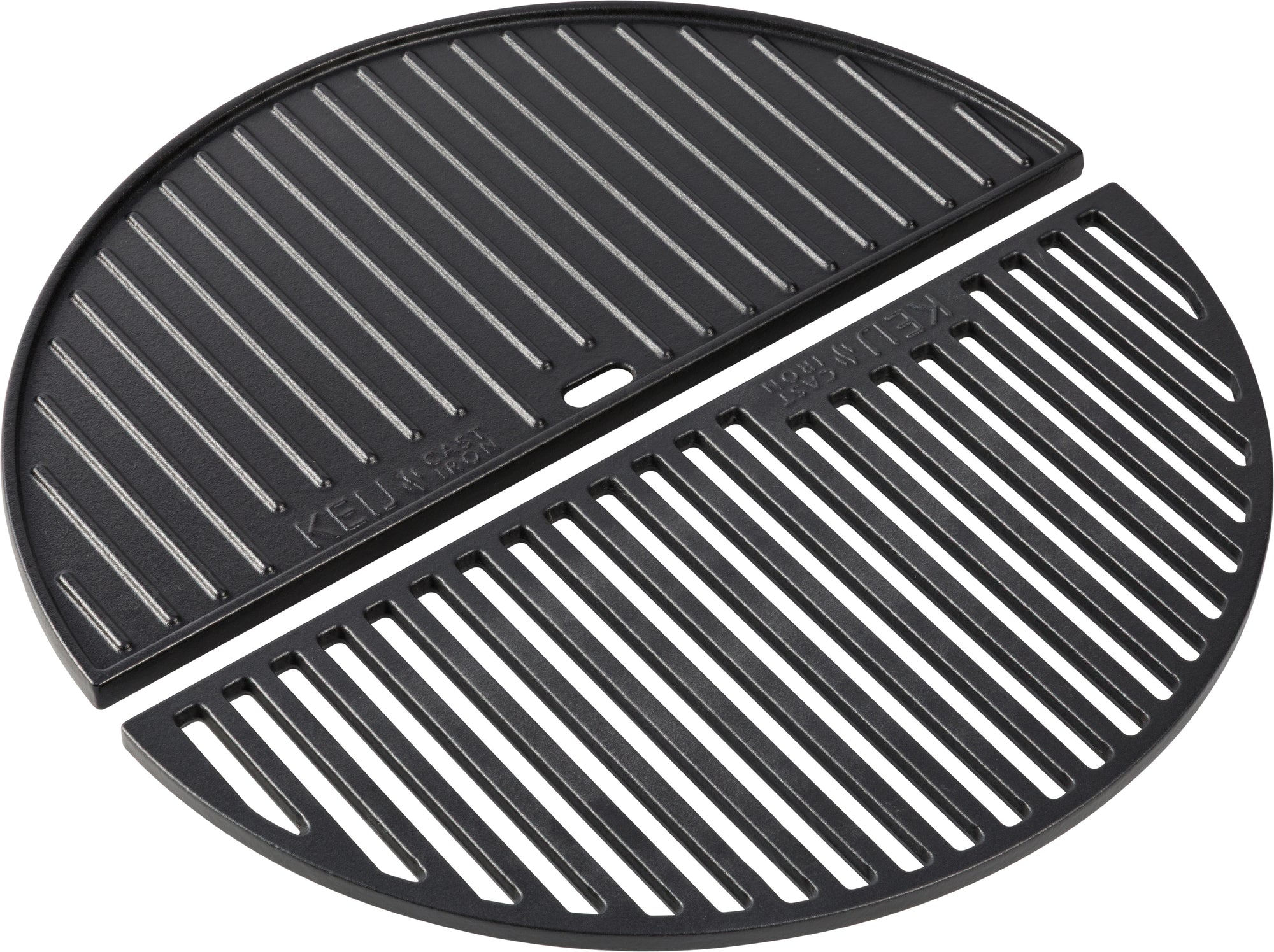 Set half grillrooster en grillplaat - gietijzer - Large - 46,5 cm -  geëmailleerd
