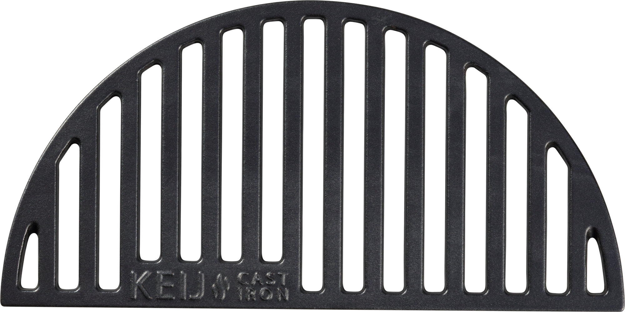 Gietijzeren rooster - half rond - Compact - 33 cm - geëmailleerd