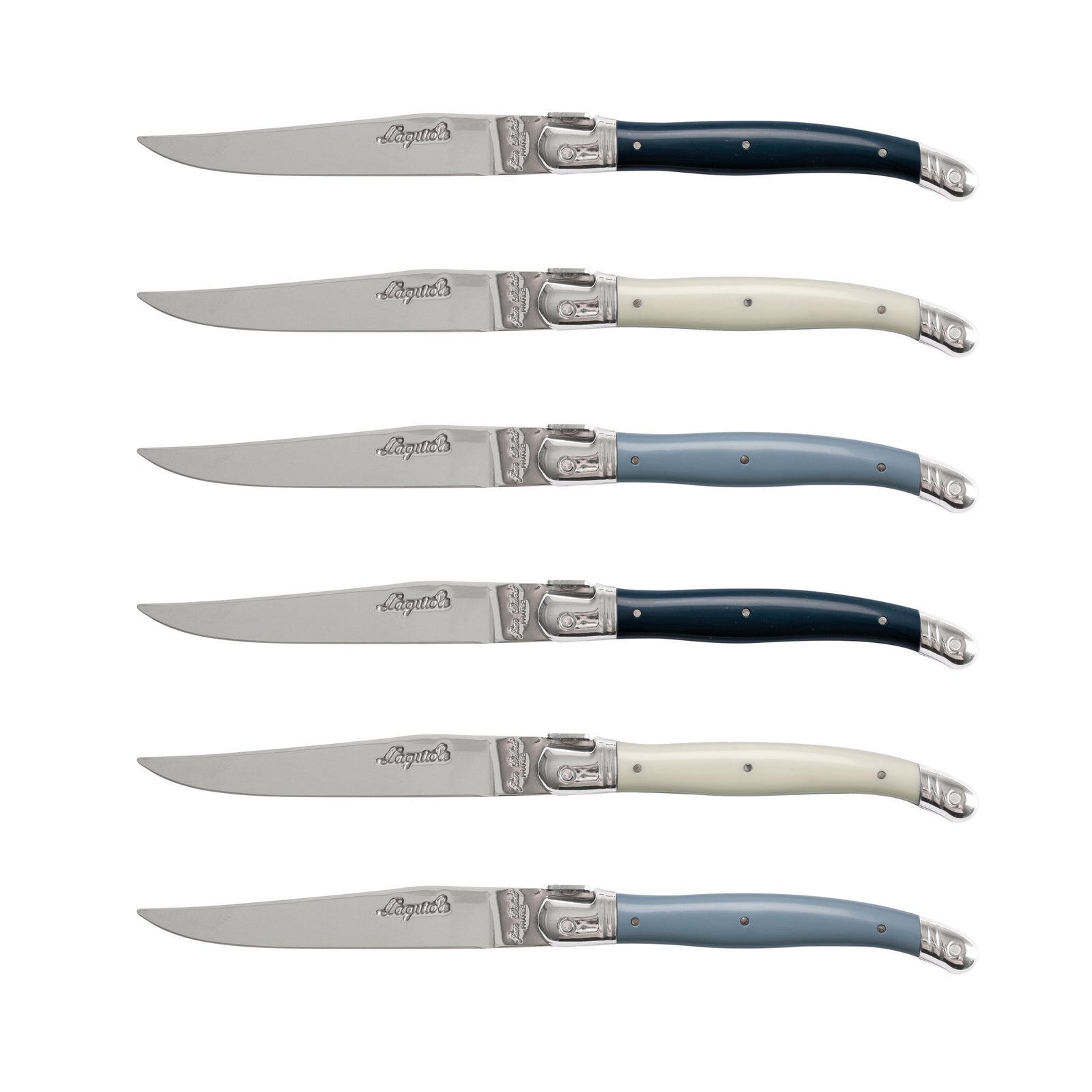 Jean Dubost Laguiole 6 steakmessen - Exclusive - Nordic Mix -1,5 mm