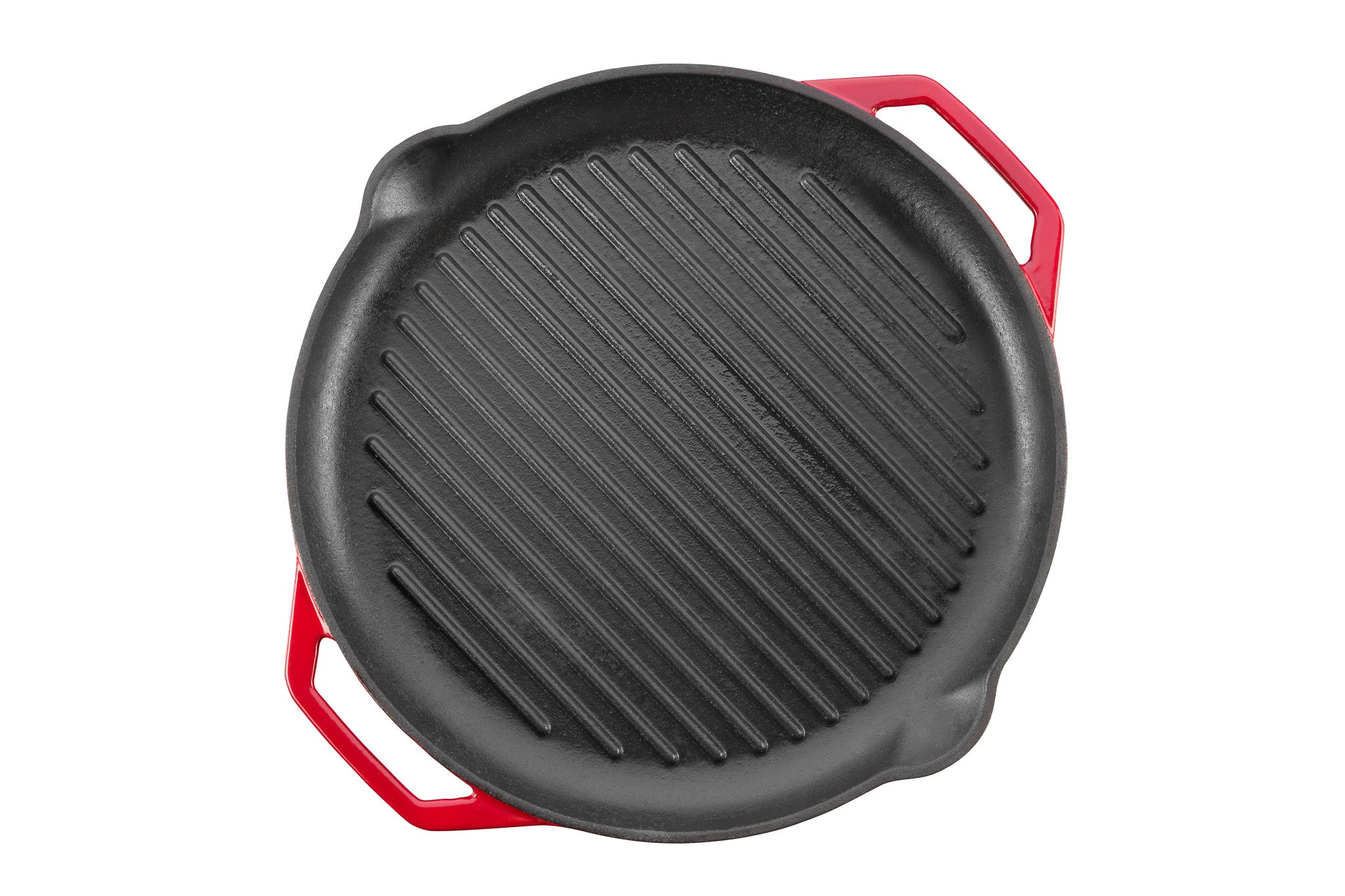 Grand Feu - Geëmailleerde gietijzeren grillpan - rood