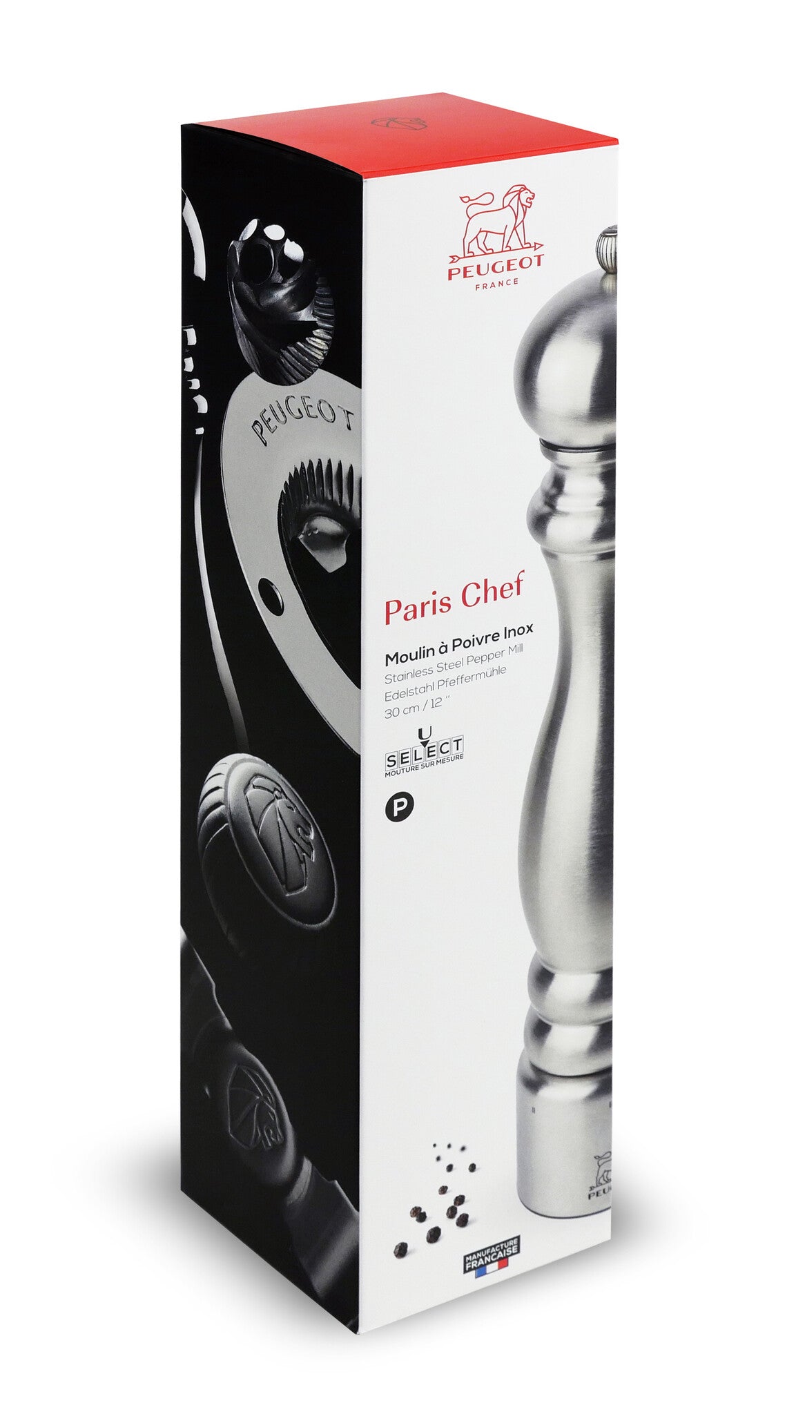 Peugeot - Pepermolen Paris Chef - RVS - 30 cm