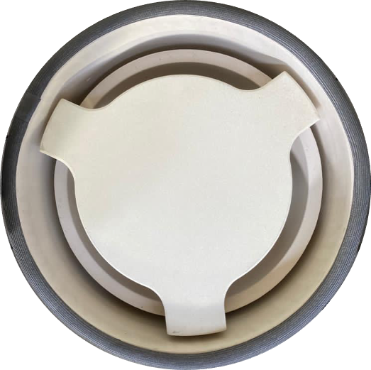 Keramische Plate setter - heat deflector - hitteschild - Compact- 15/16 inch
