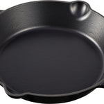 Keij - Gietijzeren pan - Skillet -  30 cm - 2 handvatten - zwart geëmailleerd