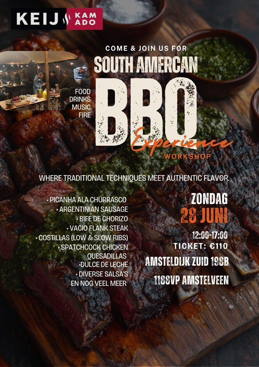 Südamerikanisches BBQ-Erlebnis – 28. Juni 12:30 – 19:00 Uhr – inklusive Getränke
