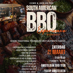 South American BBQ Experience | 21 maart 12:30 - 19:00 uur | inclusief drankjes