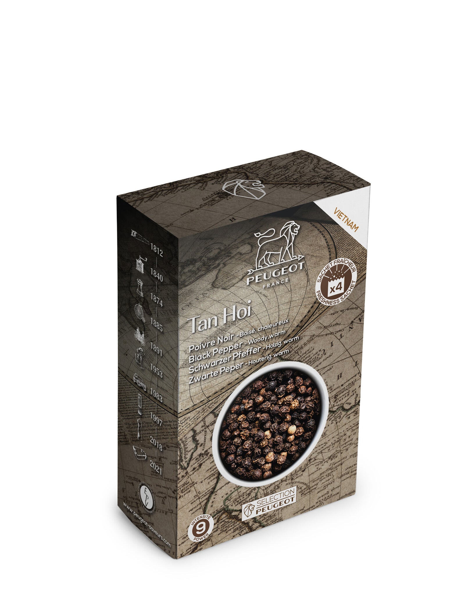 Peugeot - Tan Hoi zwarte peper - 4 x 20g