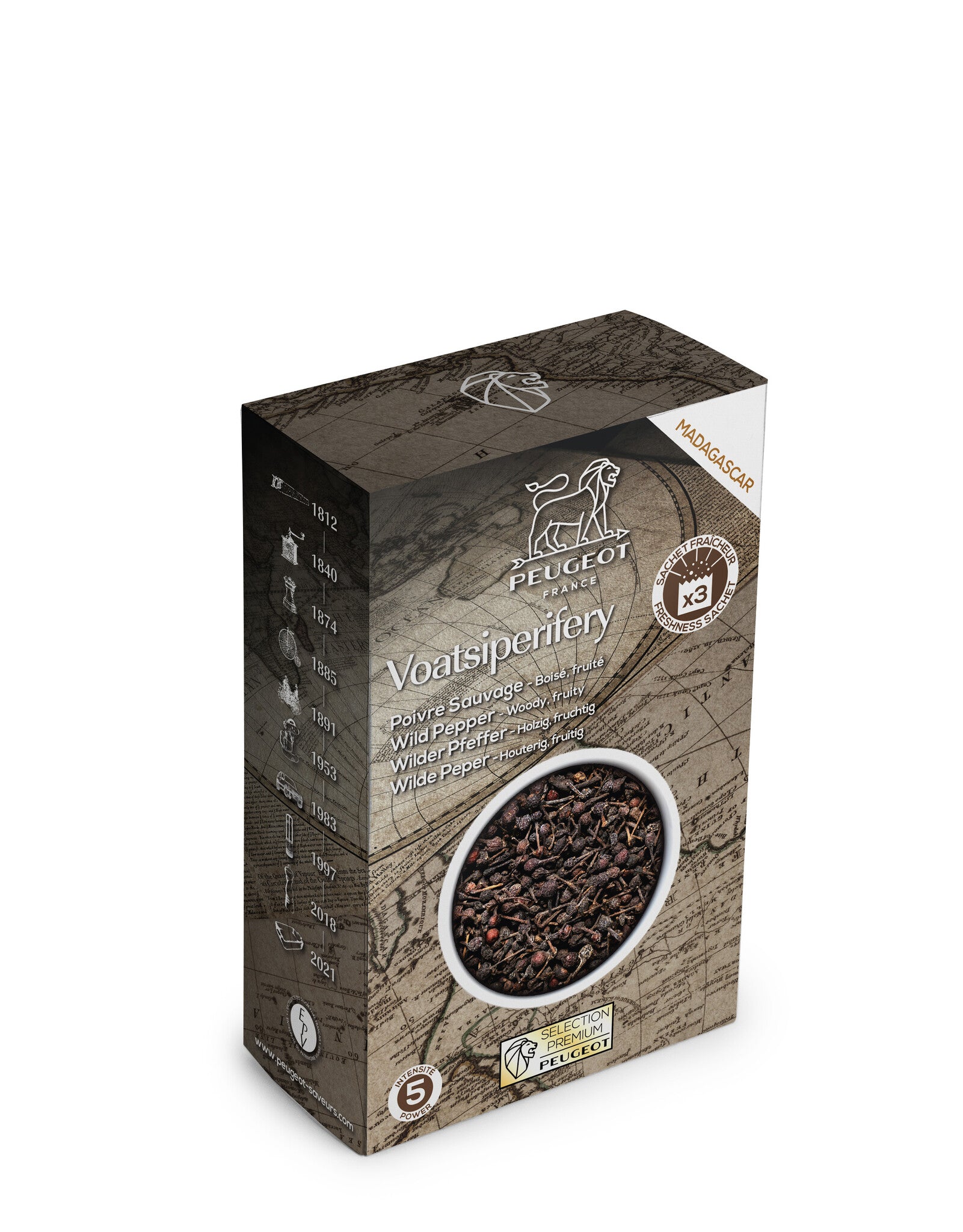 Peugeot - Voatsiperifery Wilde peper - 3 x 20g