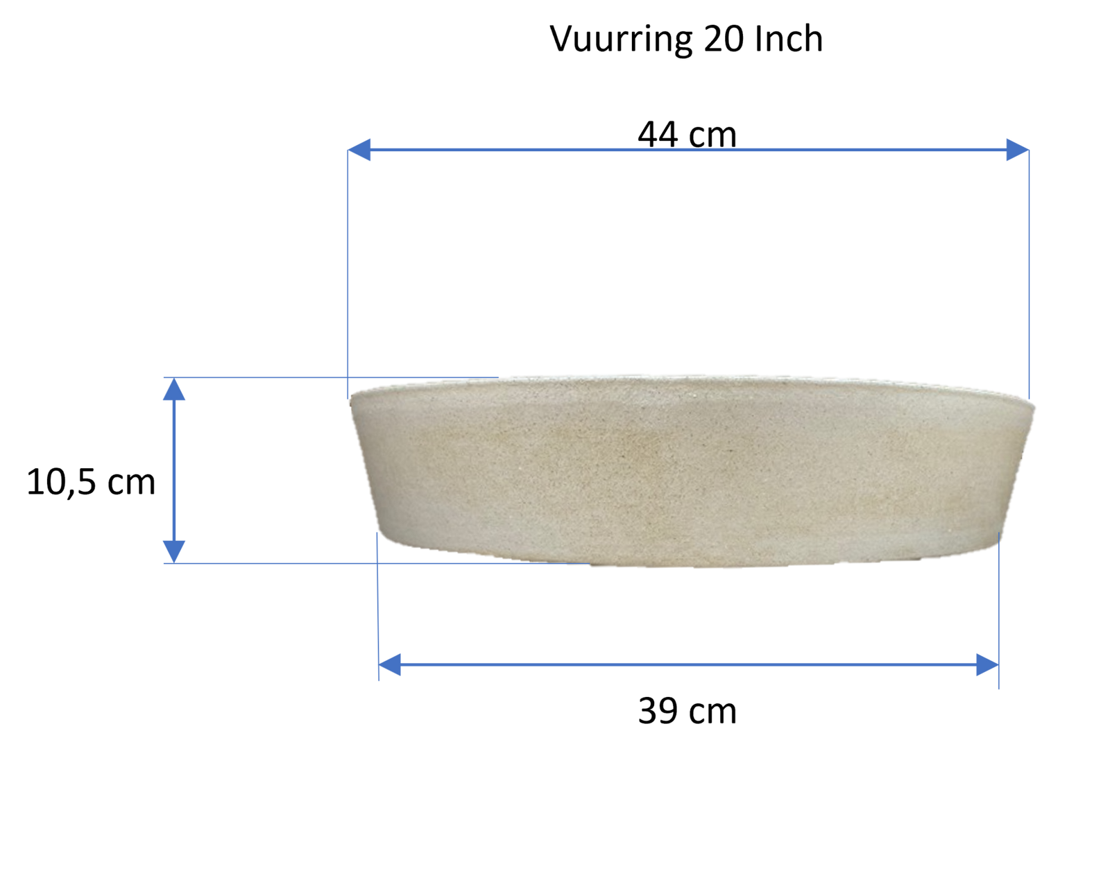 Vuurring voor 20 inch Kamado