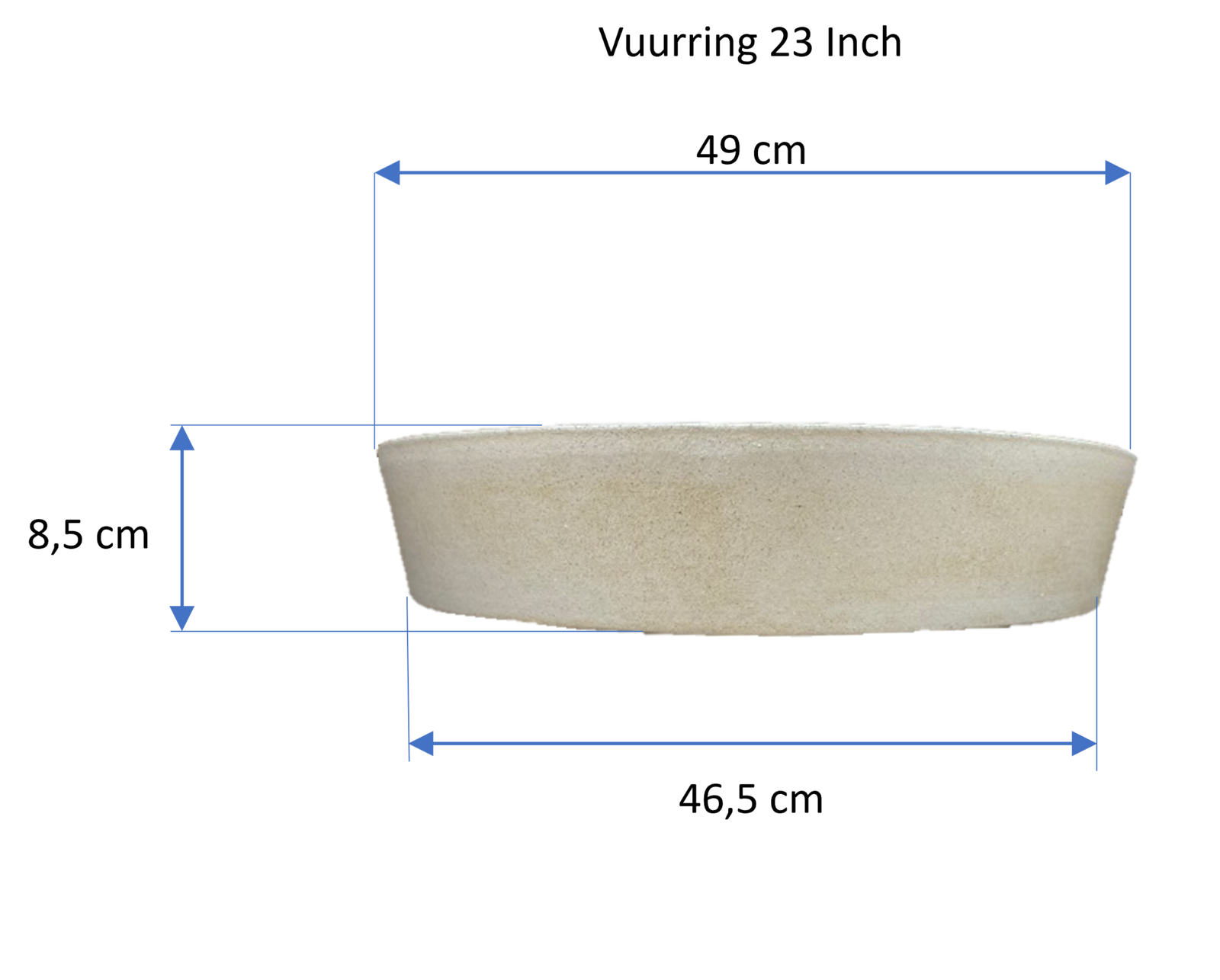 Vuurring voor 23 inch Kamado